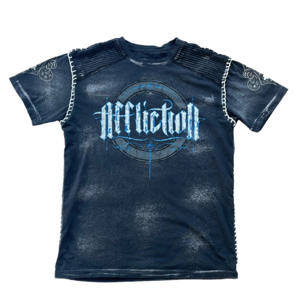 Crazy affliction tee sz L